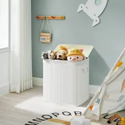 Panier à linge GLAMUR 150L / Blanc