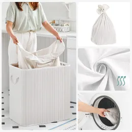 Panier à linge GLAMUR 150L / Blanc