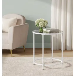 Table basse REGALO LUX Mini / Blanc mat velours