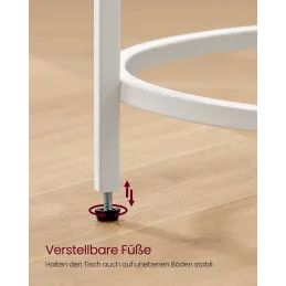 Table basse REGALO LUX Mini / Blanc mat velours