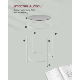 Table basse REGALO LUX Mini / Blanc mat velours