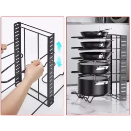 Organisateur de cuisine EXTRA / Noir mat mat