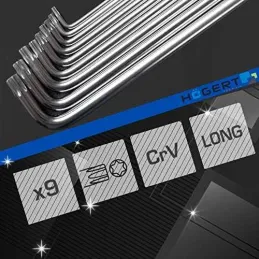 Jeu de clés TORX – 9 pièces / HT1W814