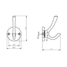 Porte-manteau ELIA / Inox