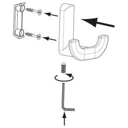 Porte-manteau MANAL / Noir mat
