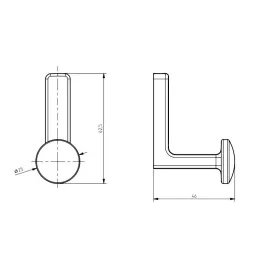 Porte-manteau VIVO / Noir mat