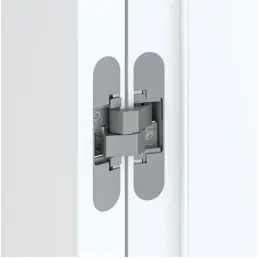 Charnière invisible pour porte sans recouvrement ANSELMI 140 3D / Chrome mat