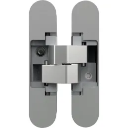 Charnière invisible pour porte sans recouvrement ANSELMI 140 3D / Chrome mat