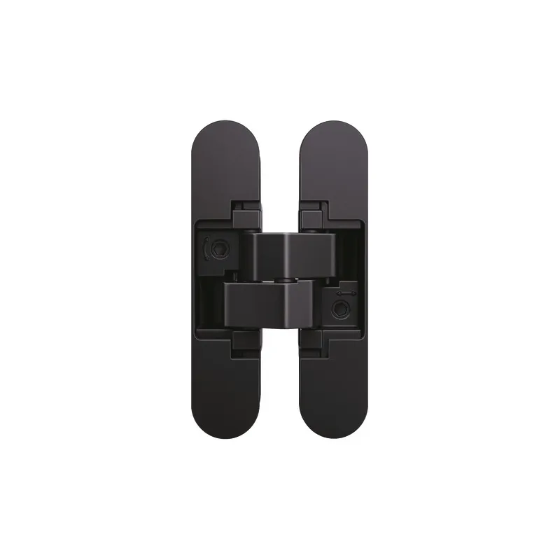 Charnière invisible pour portes à fleur ANSELMI 140 3D / Noir mat