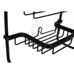 Étagère suspendue pour cabine de douche LOND / Noir mat