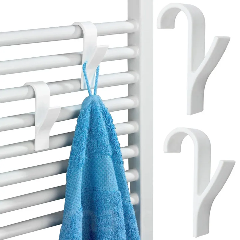 Lot de 2 cintres pour radiateur ALAGO / Blanc mat