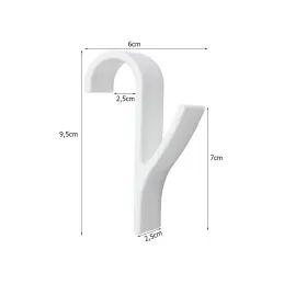 Lot de 2 cintres pour radiateur ALAGO / Blanc mat