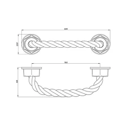 Poignée ROPE / Noire