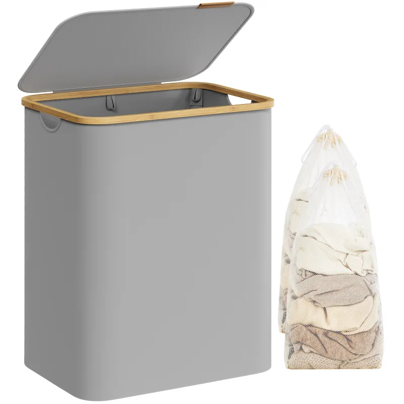 Panier à linge SOFT 130 L / Gris