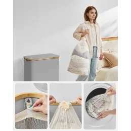 Panier à linge SOFT 130 L / Gris