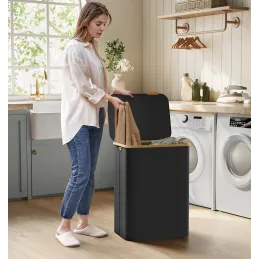 Panier à linge SOFT 130L / Noir