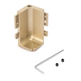 Angle intérieur en aluminium pour profil GOLA - L / Doré