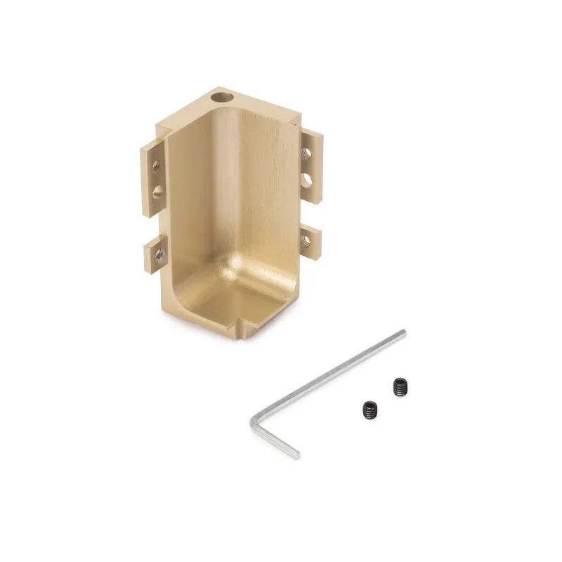 Angle intérieur en aluminium pour profil GOLA - L / Doré