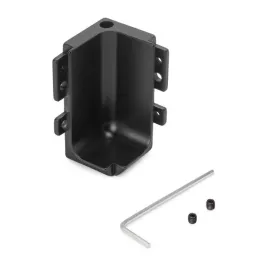 Angle intérieur en aluminium pour profilé GOLA – L / Noir mat