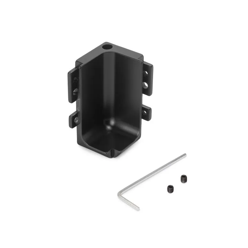 Angle intérieur en aluminium pour profilé GOLA – L / Noir mat
