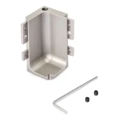 Angle intérieur en aluminium pour profil GOLA - L / Inox