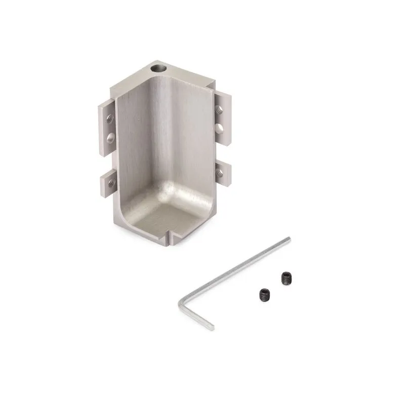Angle intérieur en aluminium pour profil GOLA - L / Inox