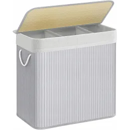 Panier à linge GLAMUR 150L / Gris