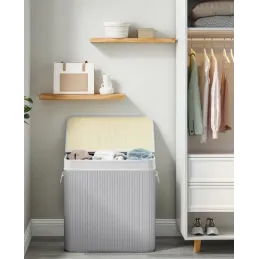 Panier à linge GLAMUR 150L / Gris