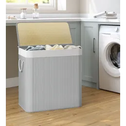 Panier à linge GLAMUR 150L / Gris