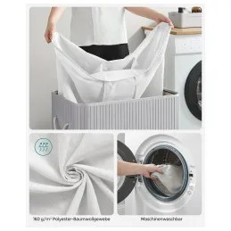 Panier à linge GLAMUR 150L / Gris