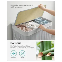 Panier à linge GLAMUR 150L / Gris