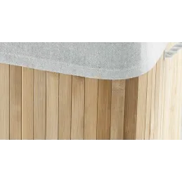 Panier à linge GLAMUR 150 L / Bois naturel