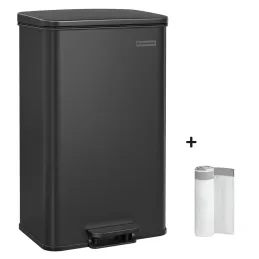 Poubelle FLEXO à pédale 40 L / Noir mat