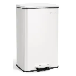 Poubelle FLEXO à pédale 40 L / Blanc mat
