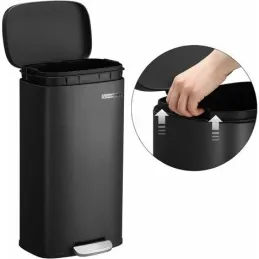 Poubelle STING à pédale 30 L / Noir mat
