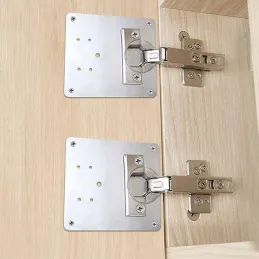 Kit de réparation pour la fixation des charnières / 4 plaques