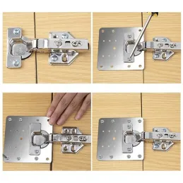Kit de réparation pour la fixation des charnières / 4 plaques