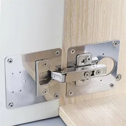 Kit de réparation pour la fixation des charnières / 4 plaques
