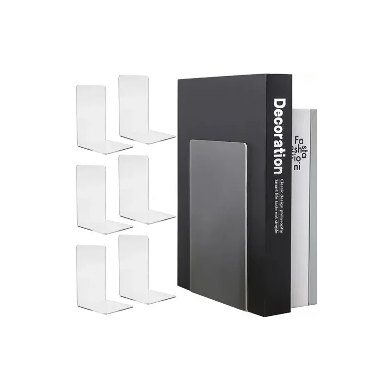 Lot de 6 supports à livres ASTRA / Transparent