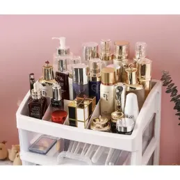 Organiseur à cosmétiques CLEAR / Transparent – blanc