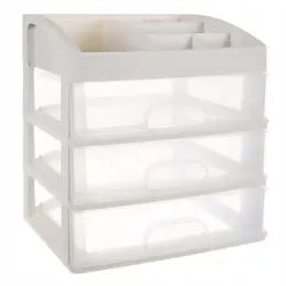 Organiseur à cosmétiques CLEAR / Transparent – blanc