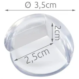 Lot de 4 protections d’angle pour meubles / Transparentes