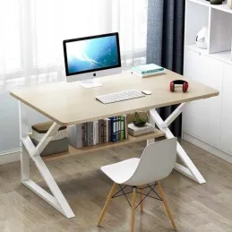 Bureau avec étagère SAGRA 1000 x 600 / Blanc