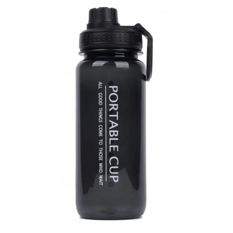 Gourde de sport FITTNESS 600 ml / Noir fumé