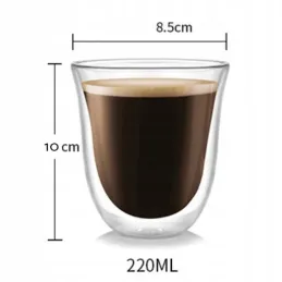 Gobelet isotherme à café GLANCE 220 ml / Transparent