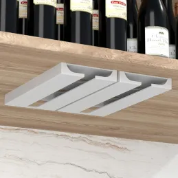 2 pièces de porte-verres à une rangée MILENIUM / Blanc