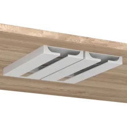 2 pièces de porte-verres à une rangée MILENIUM / Blanc