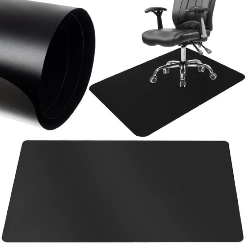 Tapis de protection pour chaise 1400 x 1000 mm / Noir mat