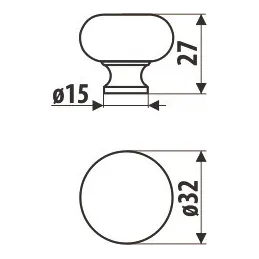 Bouton de meuble SALMIA / Vert