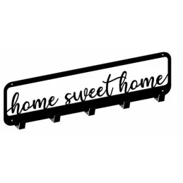 Patère murale HOME 3 / Noir mat